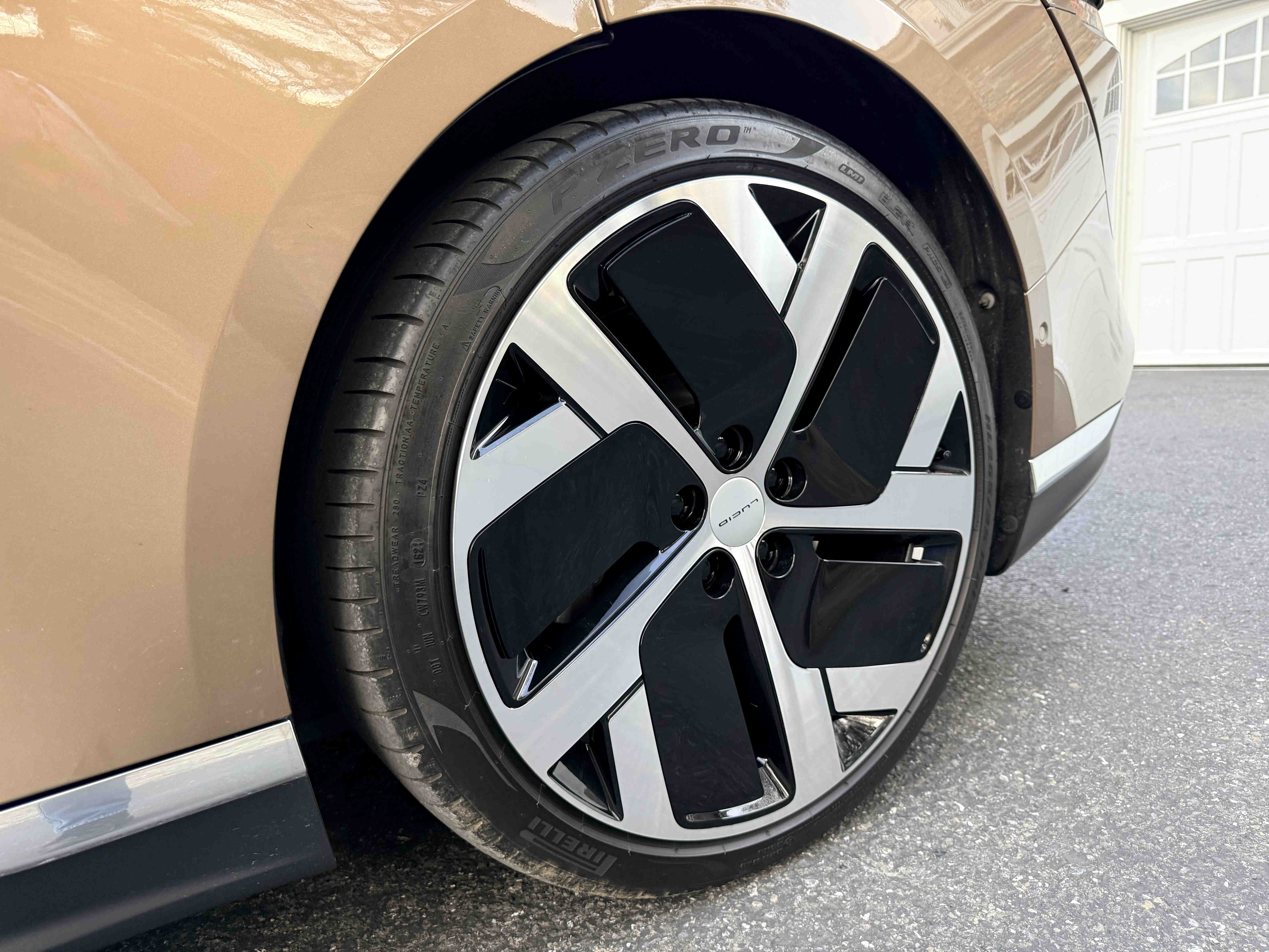 Rear driver wheel